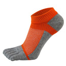 VERIDICAL Pure Cotton Five Finger Socks Mens Sports Breathable Comfortable Shaping Anti Friction Men's Socks With Toes EU 38-44