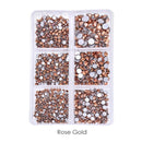 1350pcs/Box Mix Sizes ss6-ss20 glass non hot fix rhinestone flat back crystal stone strass glitters nail diamond for DIY garment