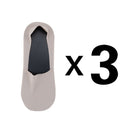 3 Pairs Summer Matching Casual Socks Men Invisible Boat Socks Shallow Breathable Silicone Non-slip Comfortable Cotton Bottom Sox