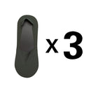 3 Pairs Summer Matching Casual Socks Men Invisible Boat Socks Shallow Breathable Silicone Non-slip Comfortable Cotton Bottom Sox