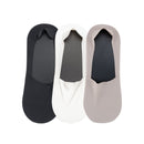 3 Pairs Summer Matching Casual Socks Men Invisible Boat Socks Shallow Breathable Silicone Non-slip Comfortable Cotton Bottom Sox