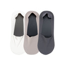 3 Pairs Summer Matching Casual Socks Men Invisible Boat Socks Shallow Breathable Silicone Non-slip Comfortable Cotton Bottom Sox