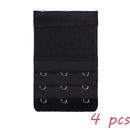 2 Hook Bra Extender For Women's Elastic Bra Extension Strap Hook Clip Expander Adjustable Belt Buckle Intimates 1/3/4 Pcs