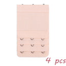 2 Hook Bra Extender For Women's Elastic Bra Extension Strap Hook Clip Expander Adjustable Belt Buckle Intimates 1/3/4 Pcs