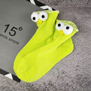 Funny Socks Women's Short Cotton Hot Sale 3D eyes Designer Fashion Amusing Lovely Harajuku kawaii Gift Happy Cute Socks