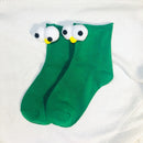 Funny Socks Women's Short Cotton Hot Sale 3D eyes Designer Fashion Amusing Lovely Harajuku kawaii Gift Happy Cute Socks