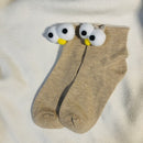 Funny Socks Women's Short Cotton Hot Sale 3D eyes Designer Fashion Amusing Lovely Harajuku kawaii Gift Happy Cute Socks