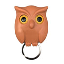 1PCS Night Owl Black white brown Magnetic Wall Key Holder Magnets Keep Keychains Key Hanger Hook Hanging Key It Will Open Eyes