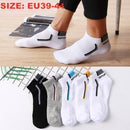 10 Pieces=5 Pairs /Pack Men Cotton Socks Breathable Non-slip Summer Ankle Socks Women Mesh Boat Socks Men Short Socks Plus Size