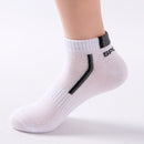10 Pieces=5 Pairs /Pack Men Cotton Socks Breathable Non-slip Summer Ankle Socks Women Mesh Boat Socks Men Short Socks Plus Size