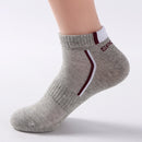 10 Pieces=5 Pairs /Pack Men Cotton Socks Breathable Non-slip Summer Ankle Socks Women Mesh Boat Socks Men Short Socks Plus Size