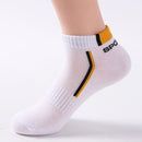 10 Pieces=5 Pairs /Pack Men Cotton Socks Breathable Non-slip Summer Ankle Socks Women Mesh Boat Socks Men Short Socks Plus Size