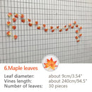240cm Green Silk Artificial Hanging Ivy Leaf Garland Plants Vine grape Leaves 1Pcs Home Bathroom Decoration Garden Party Decor