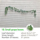 240cm Green Silk Artificial Hanging Ivy Leaf Garland Plants Vine grape Leaves 1Pcs Home Bathroom Decoration Garden Party Decor