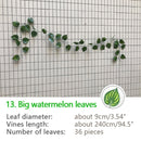 240cm Green Silk Artificial Hanging Ivy Leaf Garland Plants Vine grape Leaves 1Pcs Home Bathroom Decoration Garden Party Decor