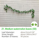 240cm Green Silk Artificial Hanging Ivy Leaf Garland Plants Vine grape Leaves 1Pcs Home Bathroom Decoration Garden Party Decor