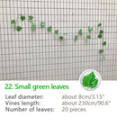 240cm Green Silk Artificial Hanging Ivy Leaf Garland Plants Vine grape Leaves 1Pcs Home Bathroom Decoration Garden Party Decor