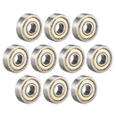 10 Pieces 608 623 624 625 626 685 ZZ Double Shielded Miniature High-carbon Steel Single Row Deep Groove Ball Bearing 8x22x7 MM