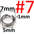 100 or 50 pcs Stainless Steel Split Ring Heavy Duty Fishing Double Ring Connector Fishing Accessories For Fishing Hook Snap Lure