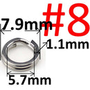 100 or 50 pcs Stainless Steel Split Ring Heavy Duty Fishing Double Ring Connector Fishing Accessories For Fishing Hook Snap Lure
