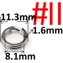 100 or 50 pcs Stainless Steel Split Ring Heavy Duty Fishing Double Ring Connector Fishing Accessories For Fishing Hook Snap Lure