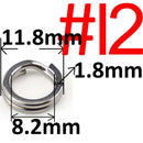 100 or 50 pcs Stainless Steel Split Ring Heavy Duty Fishing Double Ring Connector Fishing Accessories For Fishing Hook Snap Lure