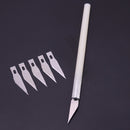 1PC Knife With 6 Blades Engraving Craft Non-slip Plastic Scalpel Hand Tool Cutter Carving Tools