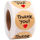 round"Handmade with love" Stickers seal labels roll sticker for Package decorate handmade sticker stationery supplies50-500pcs