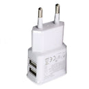 1A Portable Dual USB Power Adapter Mobile Phone Charger Electrical Socket Travel Smart Matching Charger Adapter For Smartphone