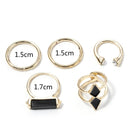 3pcs Hip Hop Punk Open Ring Men Women Jewelry Party Accessories Goth Ring Personality Three Finger Conjoined Chain New Trend
