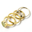 3pcs Hip Hop Punk Open Ring Men Women Jewelry Party Accessories Goth Ring Personality Three Finger Conjoined Chain New Trend