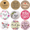 2.5cm 500pcs Stickers Roll Gift Scrapbooking Sealing Stickers Thank You Letter Design Birthday Wedding Present Decoration Labels