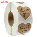 2.5cm 500pcs Stickers Roll Gift Scrapbooking Sealing Stickers Thank You Letter Design Birthday Wedding Present Decoration Labels