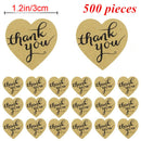 2.5cm 500pcs Stickers Roll Gift Scrapbooking Sealing Stickers Thank You Letter Design Birthday Wedding Present Decoration Labels