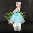 1pcs/Lot Frozen Elsa Anna Princess Cake Cupcake Toppers Cake Flag Girls Birthday Party Decoration Anniversaire Cake Supplies