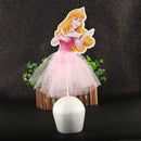 1pcs/Lot Frozen Elsa Anna Princess Cake Cupcake Toppers Cake Flag Girls Birthday Party Decoration Anniversaire Cake Supplies