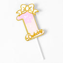 1pcs/Lot Frozen Elsa Anna Princess Cake Cupcake Toppers Cake Flag Girls Birthday Party Decoration Anniversaire Cake Supplies