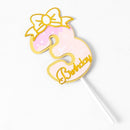 1pcs/Lot Frozen Elsa Anna Princess Cake Cupcake Toppers Cake Flag Girls Birthday Party Decoration Anniversaire Cake Supplies
