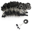 20Group 120pcs Tackle Resistance Space Not To Hurt The Line Vertical silicone Beans Rod Clip/o-shaped Fishing Accessories
