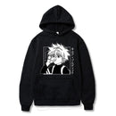 Japanese Anime Funny Killua Eyes Killua HxH Hoodies 2021 Winter Japan Style Hunter X Hunter Sweatshirts Streetwear for Women/men