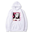 Japanese Anime Funny Killua Eyes Killua HxH Hoodies 2021 Winter Japan Style Hunter X Hunter Sweatshirts Streetwear for Women/men