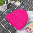 Knitted Hats for Women Skullcap Men Beanie Hat Winter Retro Brimless Baggy Melon Cap Cuff Docker Fisherman Beanies Hats For Men