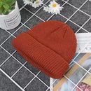 Knitted Hats for Women Skullcap Men Beanie Hat Winter Retro Brimless Baggy Melon Cap Cuff Docker Fisherman Beanies Hats For Men