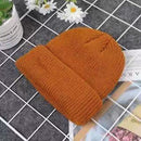 Knitted Hats for Women Skullcap Men Beanie Hat Winter Retro Brimless Baggy Melon Cap Cuff Docker Fisherman Beanies Hats For Men