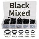 200pcs Stainless Steel Split Ring Assorted Fishing Tackle Fishing Rings for Blank Lures Crankbait Hard Bait fishing accessoies