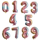 32 40 inch number balloons Big Rose Gold Silver Black Figure Foil Balloon Wedding Birthday Party Decoration Balloons