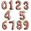 32 40 inch number balloons Big Rose Gold Silver Black Figure Foil Balloon Wedding Birthday Party Decoration Balloons