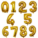 32 40 inch number balloons Big Rose Gold Silver Black Figure Foil Balloon Wedding Birthday Party Decoration Balloons