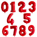 32 40 inch number balloons Big Rose Gold Silver Black Figure Foil Balloon Wedding Birthday Party Decoration Balloons