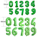32 40 inch number balloons Big Rose Gold Silver Black Figure Foil Balloon Wedding Birthday Party Decoration Balloons